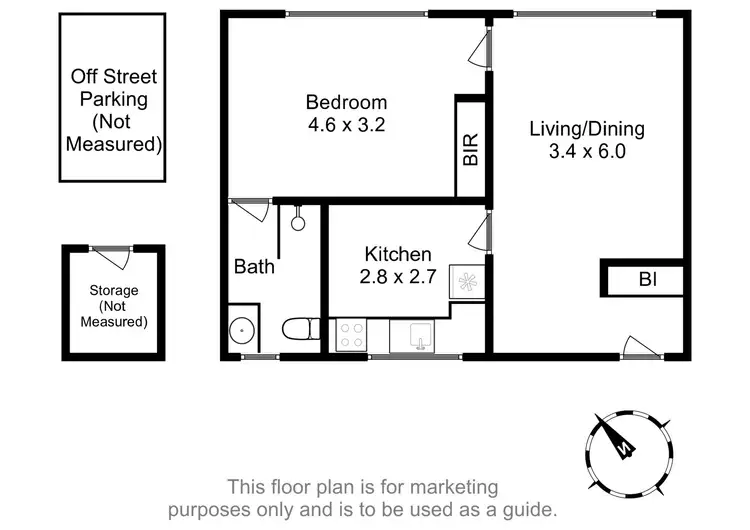 Floorplan of Homely apartment listing, 4/4 Ellerslie Road, Battery Point TAS 7004