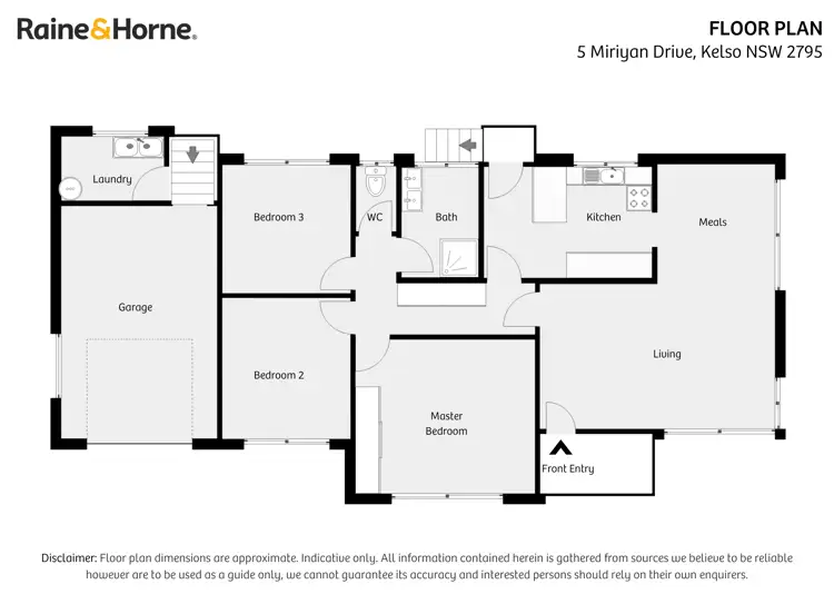 Floorplan of Homely house listing, 5 Miriyan Drive, Kelso NSW 2795