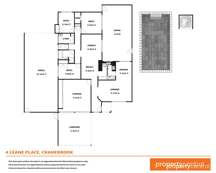 Floorplan of Homely house listing, 4 Leane Place, Cranebrook NSW 2749