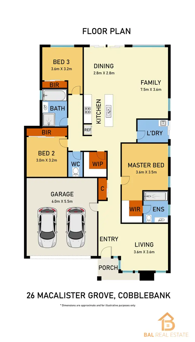 Floorplan of Homely house listing, 26 Macalister Grove, Cobblebank VIC 3338