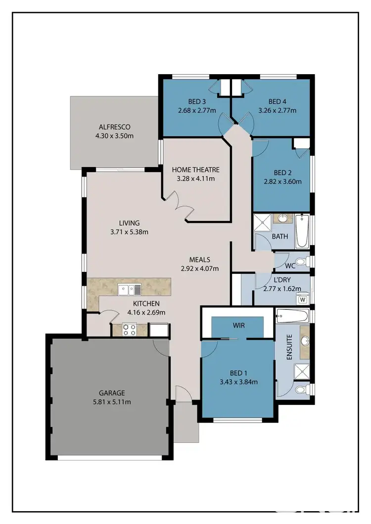 Floorplan of Homely house listing, 11 Sirius Way, Byford WA 6122
