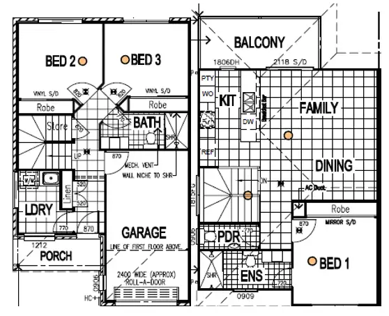Floorplan of Homely townhouse listing, 12/83 Cribb Avenue, Mitchelton QLD 4053