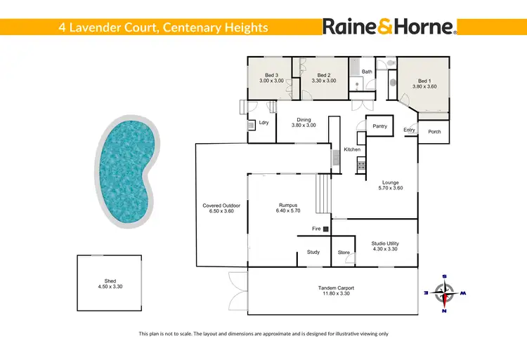 Floorplan of Homely house listing, 4 Lavender Court, Centenary Heights QLD 4350