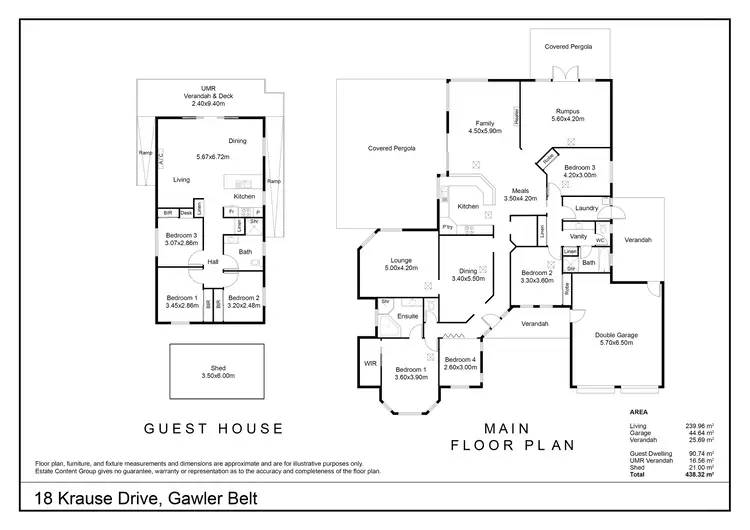 Floorplan of Homely house listing, 18 Krause Drive, Gawler Belt SA 5118