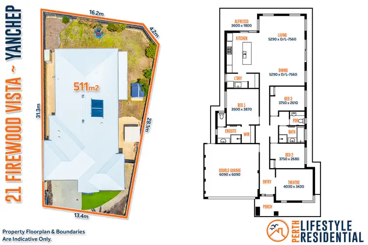 Floorplan of Homely house listing, 21 Firewood Vista, Yanchep WA 6035