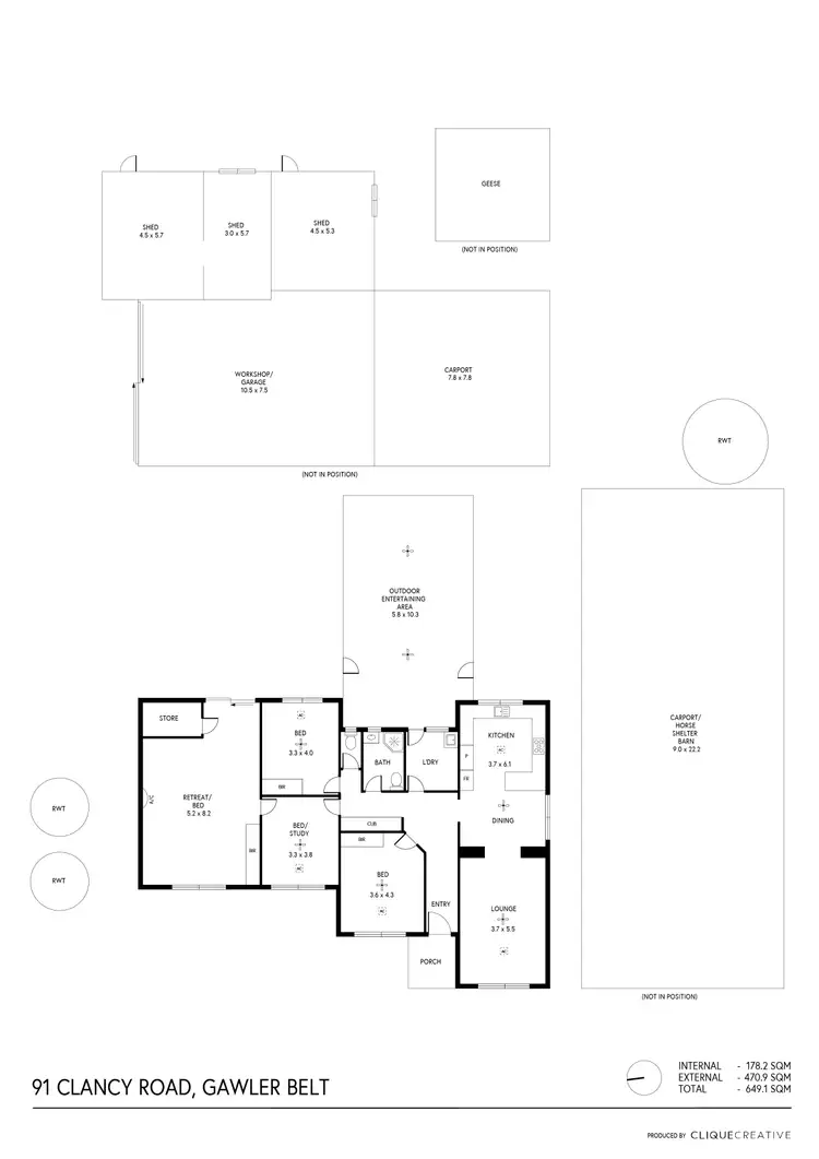 Floorplan of Homely house listing, 91 Clancy Road, Gawler Belt SA 5118