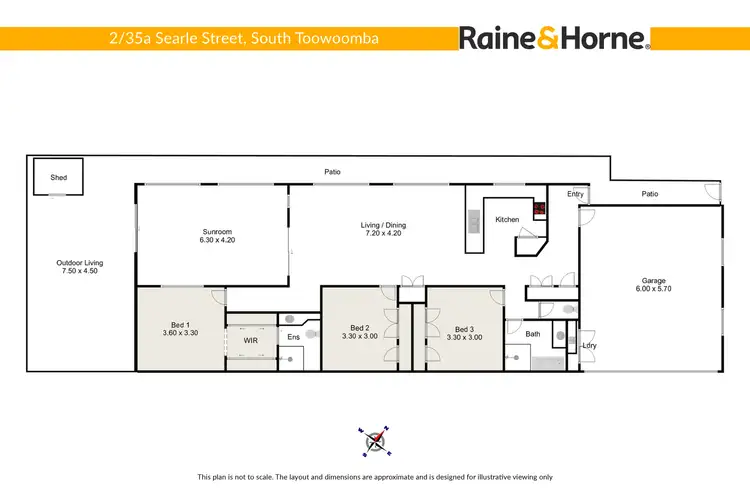 Floorplan of Homely unit listing, 2/35A Searle Street, South Toowoomba QLD 4350