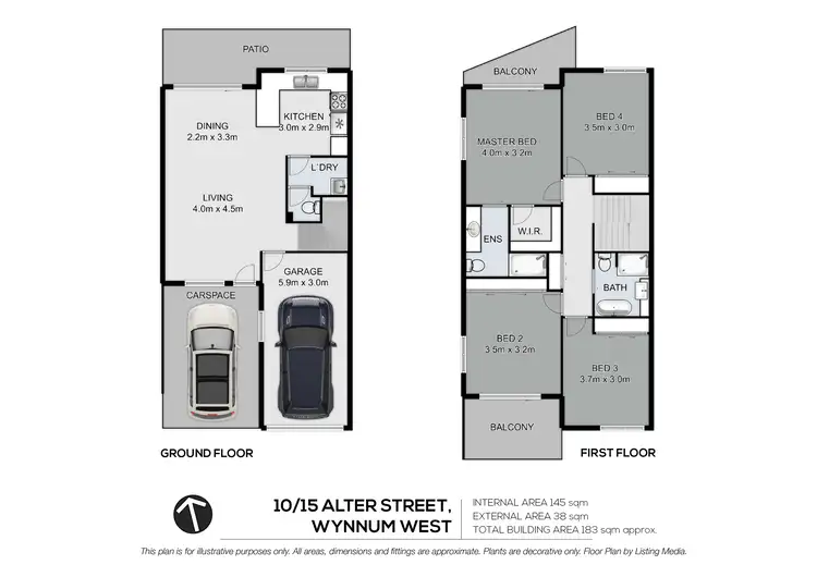 Floorplan of Homely house listing, 10/15 Alter Street, Wynnum West QLD 4178