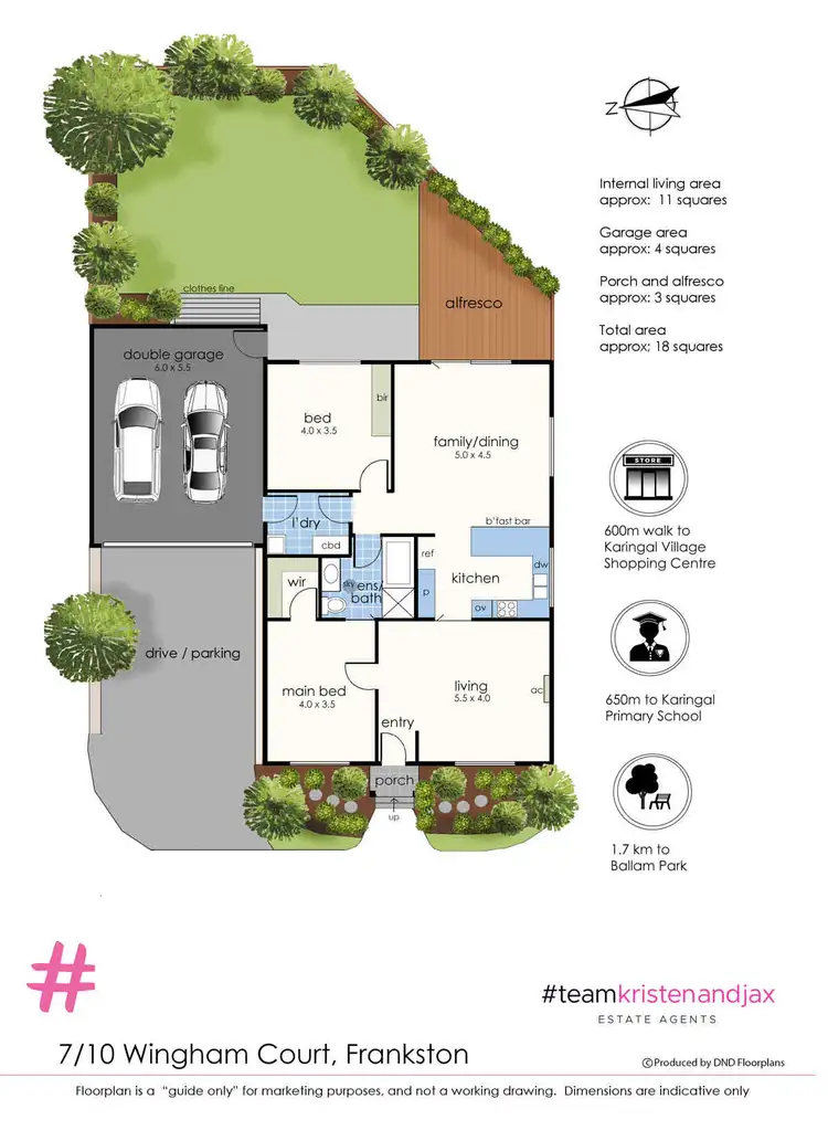 Floorplan of Homely unit listing, 7/10 Wingham Court, Frankston VIC 3199
