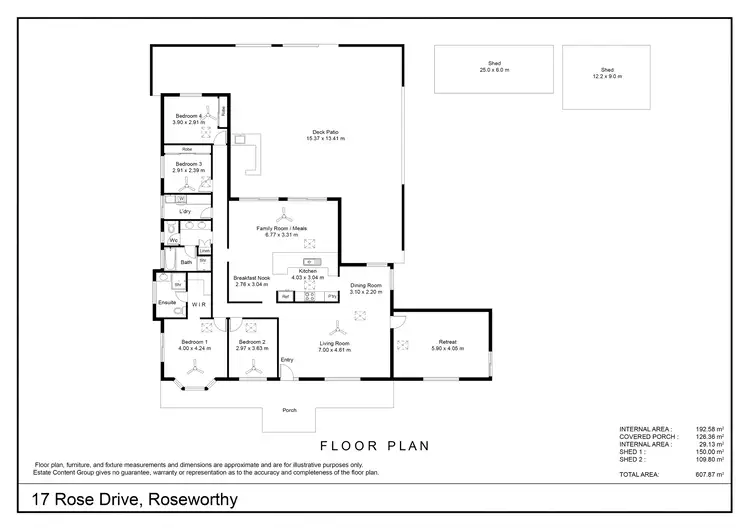 Floorplan of Homely house listing, 17 Rose Drive, Roseworthy SA 5371