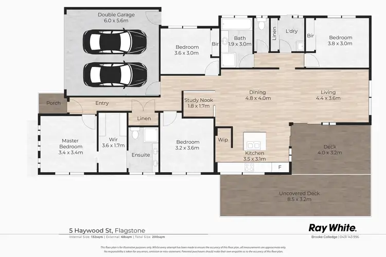 Floorplan of Homely house listing, 5 Haywood Way, Flagstone QLD 4280