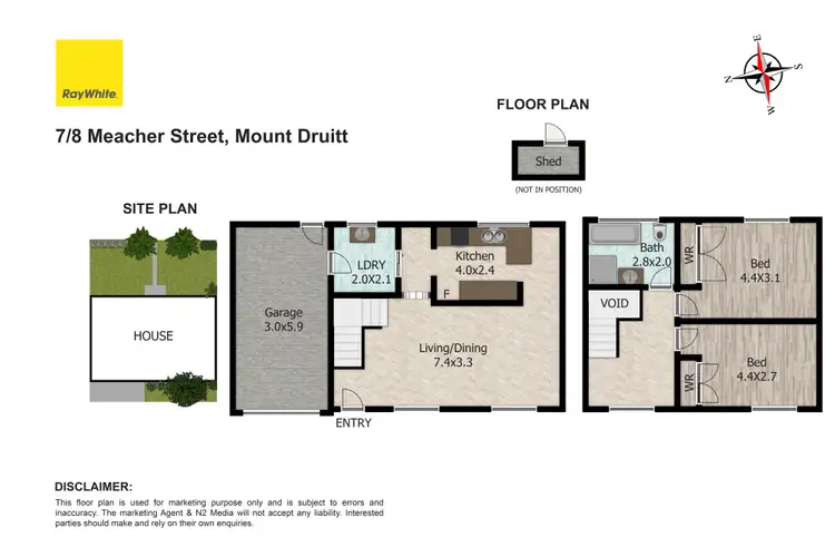Floorplan of Homely townhouse listing, 7/8 Meacher Street, Mount Druitt NSW 2770