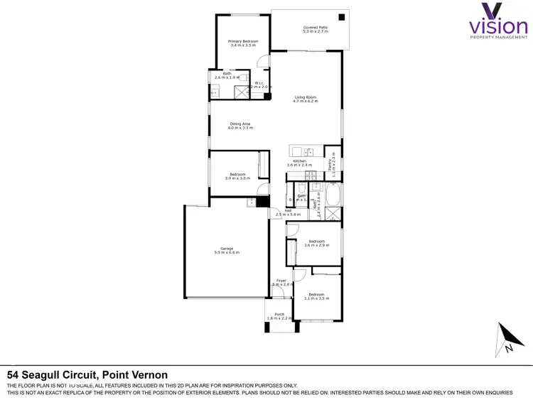 Floorplan of Homely house listing, 54 Seagull Circuit, Point Vernon QLD 4655
