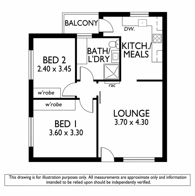 Floorplan of Homely unit listing, 42/127-129 Anzac Highway, Kurralta Park SA 5037