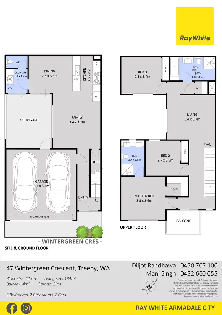 Floorplan of Homely house listing, 47 Wintergreen crescent, Treeby WA 6164
