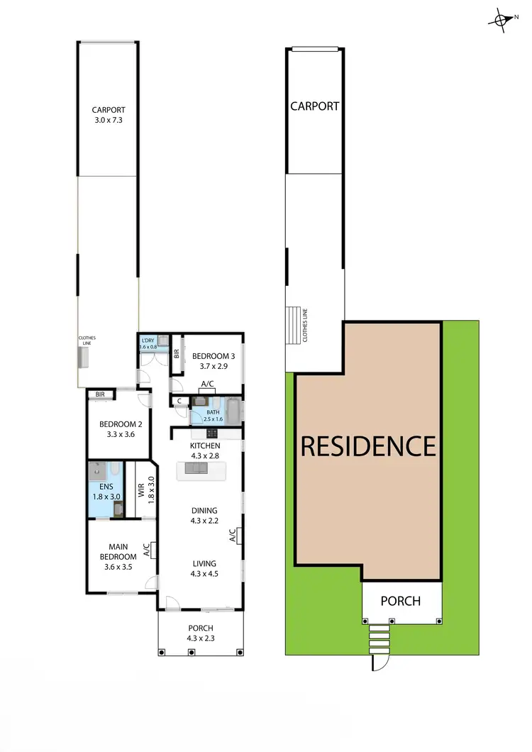 Floorplan of Homely house listing, 2/36 Castleview Lane, Garbutt QLD 4814