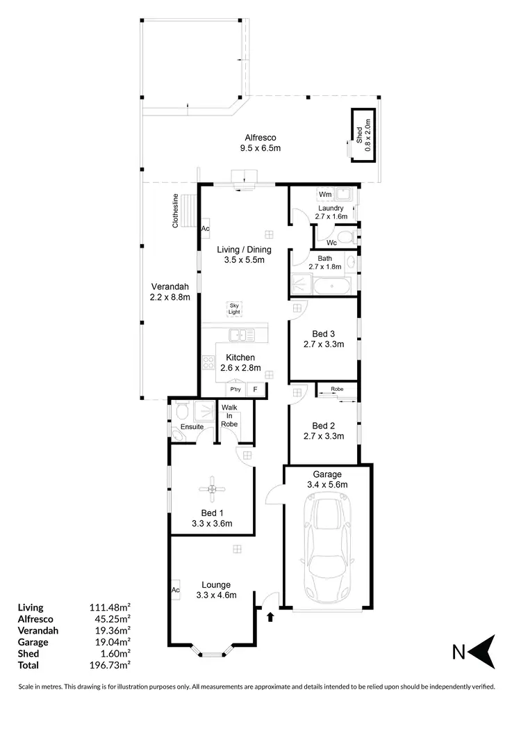Floorplan of Homely house listing, 4 Attingham Crescent, Oakden SA 5086
