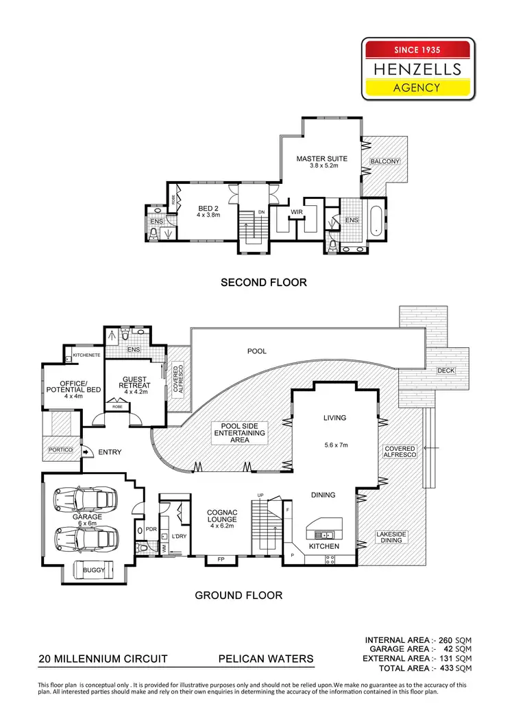 Floorplan of Homely house listing, 20 Millennium Circuit, Pelican Waters QLD 4551