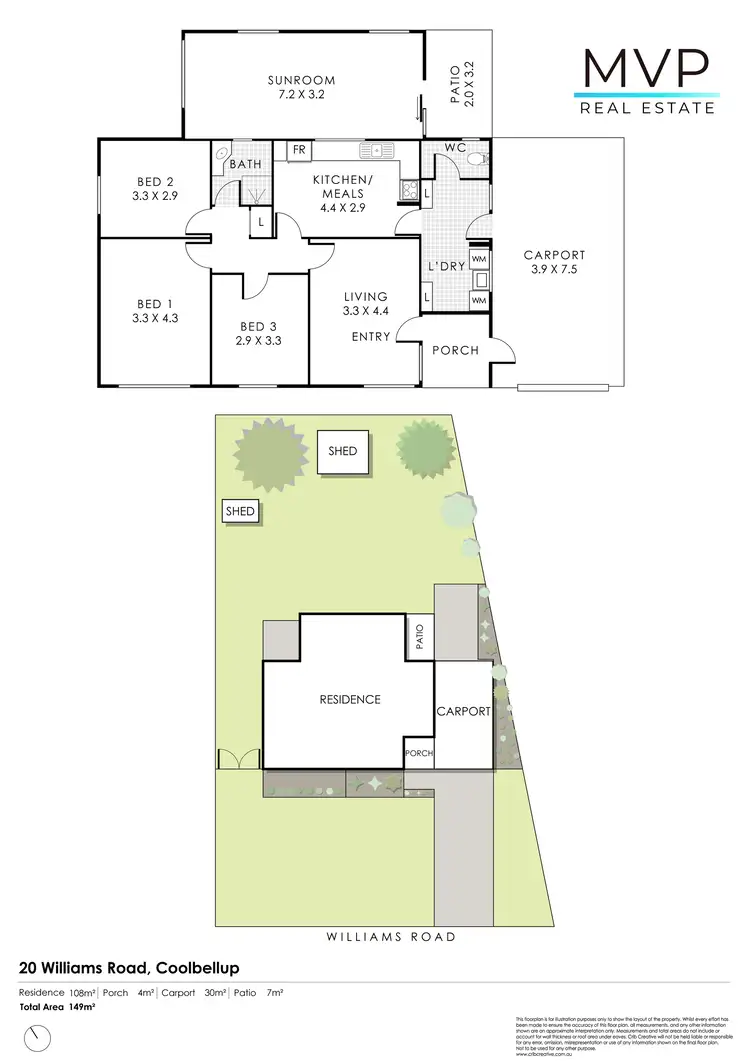 Floorplan of Homely house listing, 20 Williams Road, Coolbellup WA 6163
