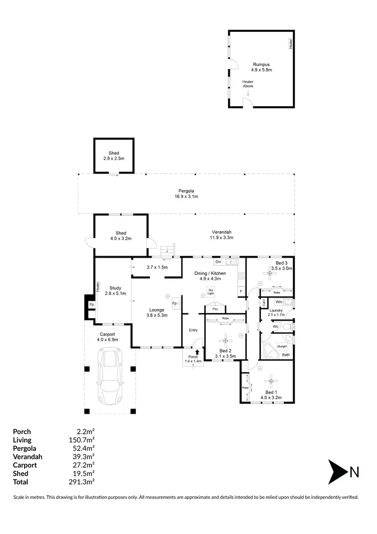 Floorplan of Homely house listing, 109 Elizabeth Street, Banksia Park SA 5091
