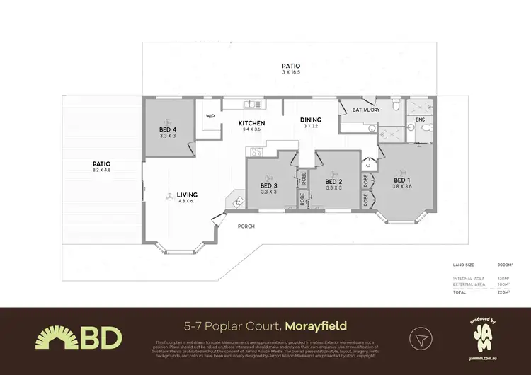 Floorplan of Homely house listing, 5-7 Poplar Court, Morayfield QLD 4506
