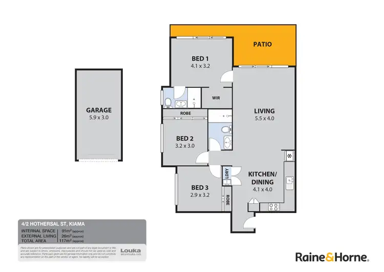 Floorplan of Homely villa listing, 4/2 Hothersal Street, Kiama NSW 2533
