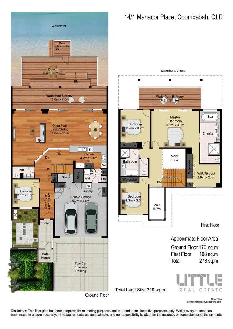 Floorplan of Homely townhouse listing, 14/1 Manacor Place, Coombabah QLD 4216