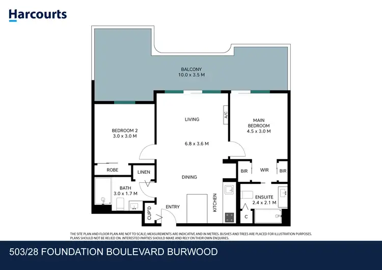 Floorplan of Homely apartment listing, 503/28 Foundation Boulevard, Burwood East VIC 3151