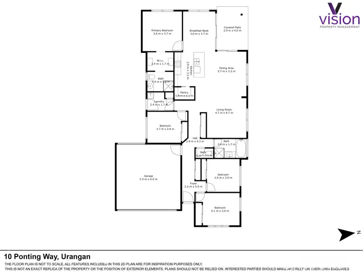 Floorplan of Homely house listing, 10 Ponting Way, Urangan QLD 4655