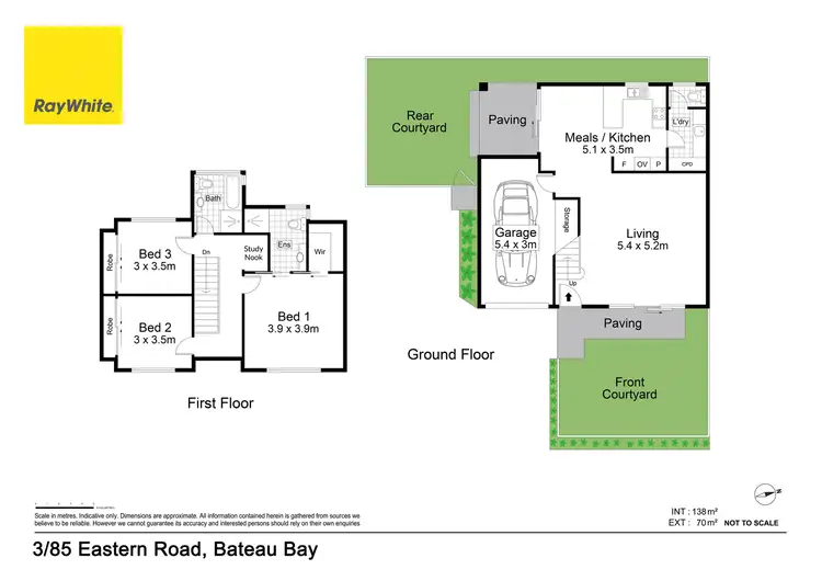 Floorplan of Homely townhouse listing, 2 & 3/85 Eastern Road, Bateau Bay NSW 2261