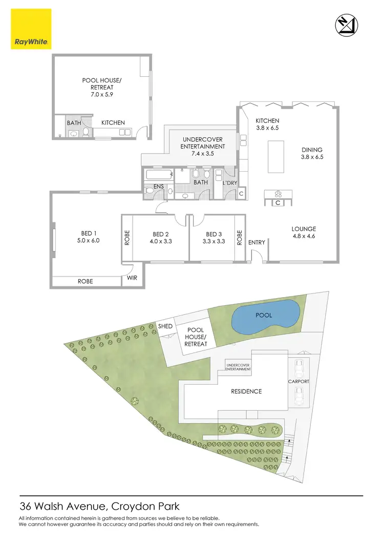 Floorplan of Homely house listing, 36 Walsh Avenue, Croydon Park NSW 2133