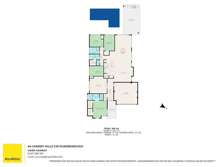 Floorplan of Homely house listing, 54 Cherry Hills Circle, Dunsborough WA 6281