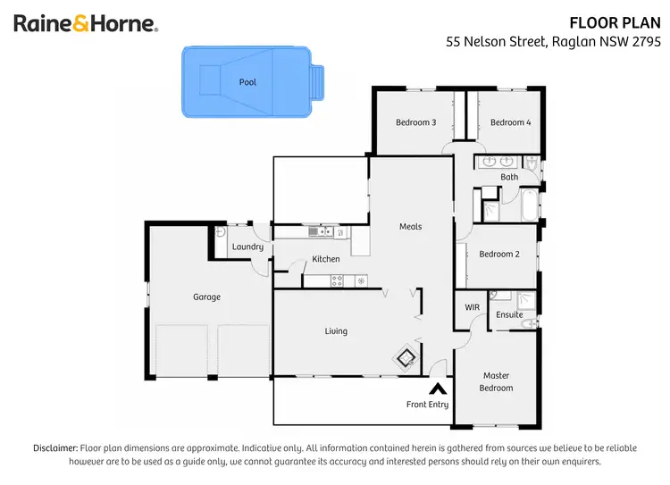 Floorplan of Homely house listing, 55 Nelson Street, Raglan NSW 2795