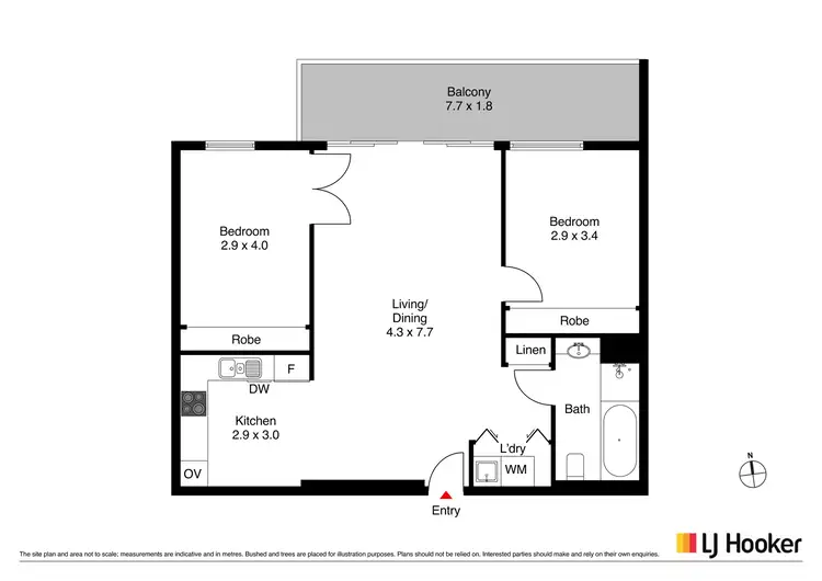 Floorplan of Homely apartment listing, 146/98 Corinna Street, Phillip ACT 2606