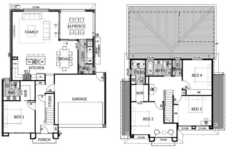 Floorplan of Homely house listing, Houses 1 & 2/20 Lindsay Street, Vale Park SA 5081