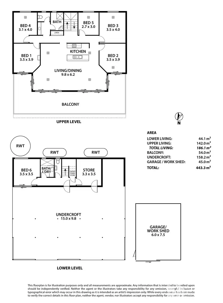 Floorplan of Homely house listing, 21 Chucka Bend Road, Bowhill SA 5238