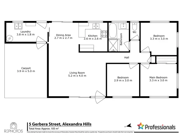 Floorplan of Homely house listing, 5 Gerbera Street, Alexandra Hills QLD 4161
