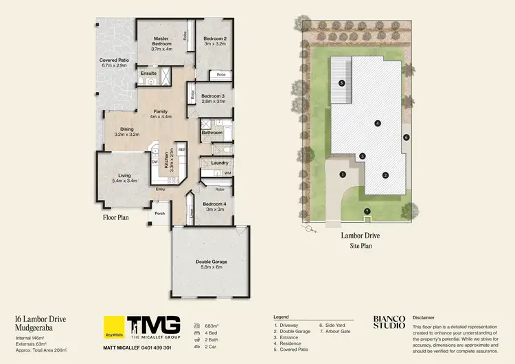 Floorplan of Homely house listing, 16 Lambor Drive, Mudgeeraba QLD 4213
