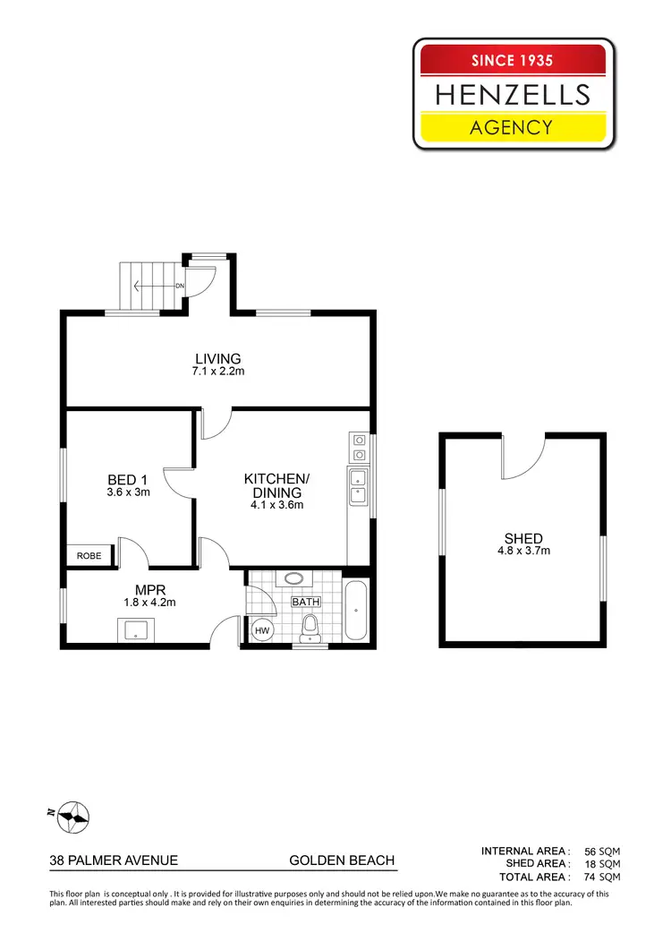 Floorplan of Homely house listing, 38 Palmer Avenue, Golden Beach QLD 4551
