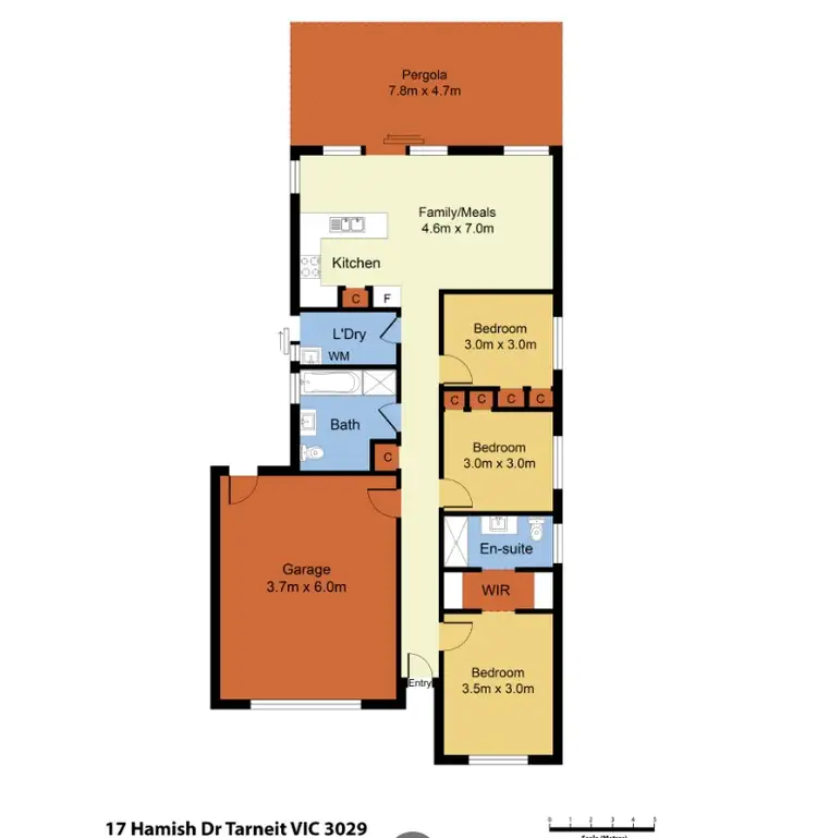 Floorplan of Homely house listing, 17 Hamish drive, Tarneit VIC 3029