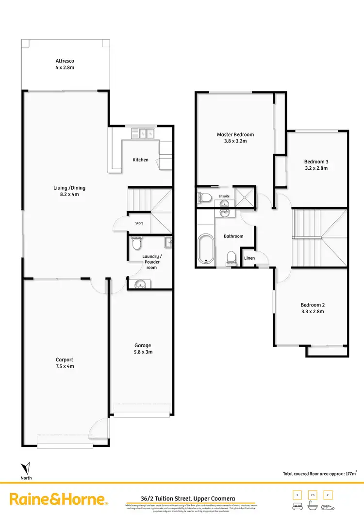 Floorplan of Homely townhouse listing, 36/2 Tuition Street, Upper Coomera QLD 4209