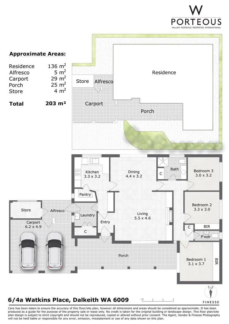 Floorplan of Homely villa listing, 6/4A Watkins Place, Dalkeith WA 6009