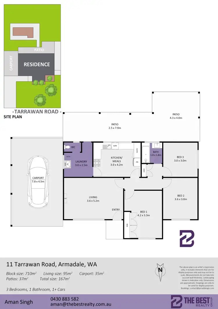 Floorplan of Homely house listing, 11 Tarrawan Road, Armadale WA 6112