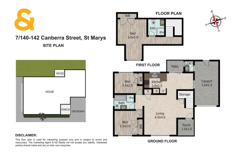 Floorplan of Homely townhouse listing, 7/140-142 Canberra Street, St Marys NSW 2760
