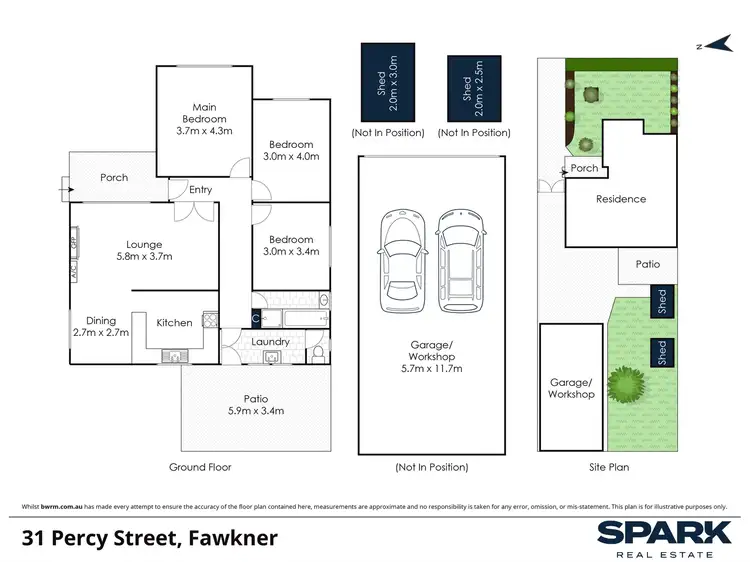 Floorplan of Homely house listing, 31 Percy Street, Fawkner VIC 3060
