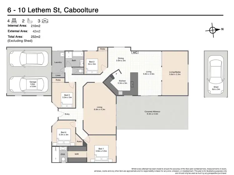 Floorplan of Homely house listing, 6-10 Lethem Street, Caboolture QLD 4510