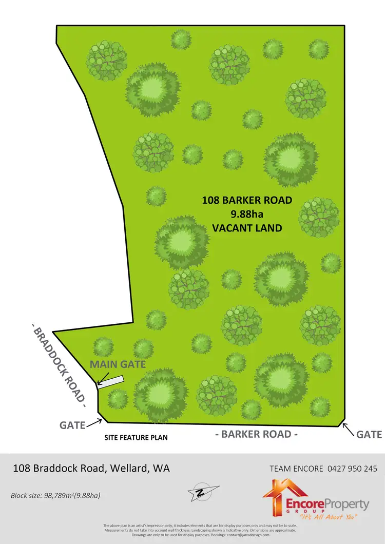 Floorplan of Homely land listing, 108 Braddock Road, Wellard WA 6170