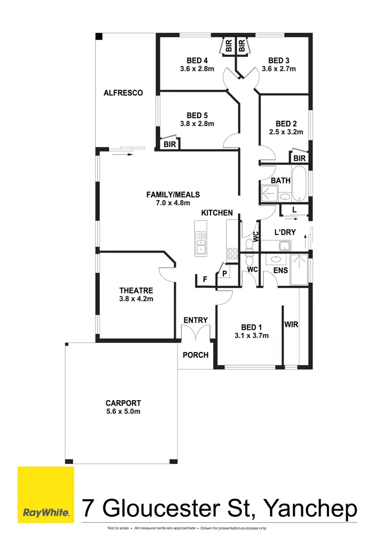 Floorplan of Homely house listing, 7 Gloucester Street, Yanchep WA 6035