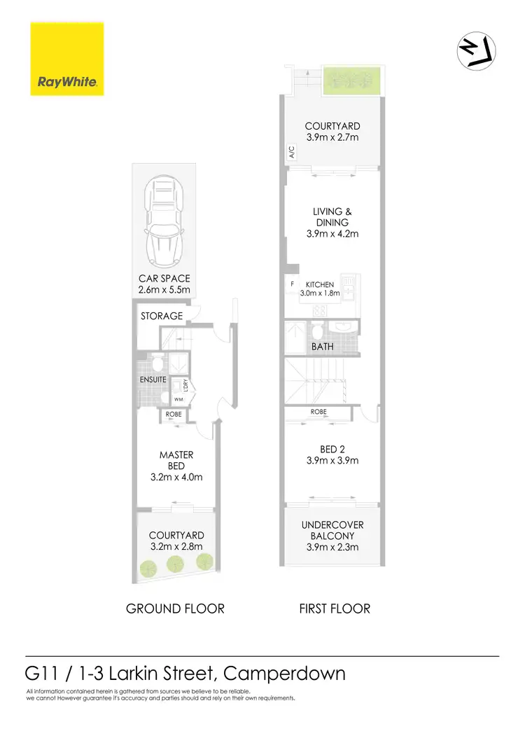 Floorplan of Homely apartment listing, G11/1-3 Larkin Street, Camperdown NSW 2050