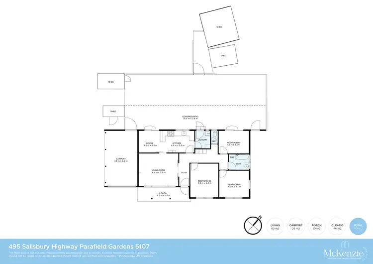 Floorplan of Homely house listing, 495 Salisbury Highway, Parafield Gardens SA 5107